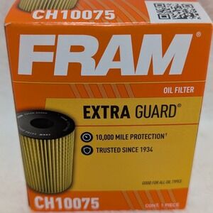 Fram Extra Guard CH10075 Oil Filter 10000 Mile Protection Cartridge Style NEW